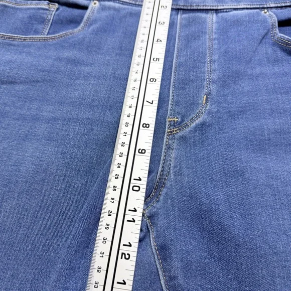 Levi's Shaping Leggings Mid Rise Super Skinny Blue Denim Jeans 16 Medium W33 L30 - Picture 7 of 10